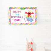 セサミストリート |エルモガールズ誕生日バナー 横断幕 (インサイチュ)