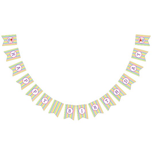 セサミストリート |エルモガールズ誕生日 バンティングフラッグ (全)