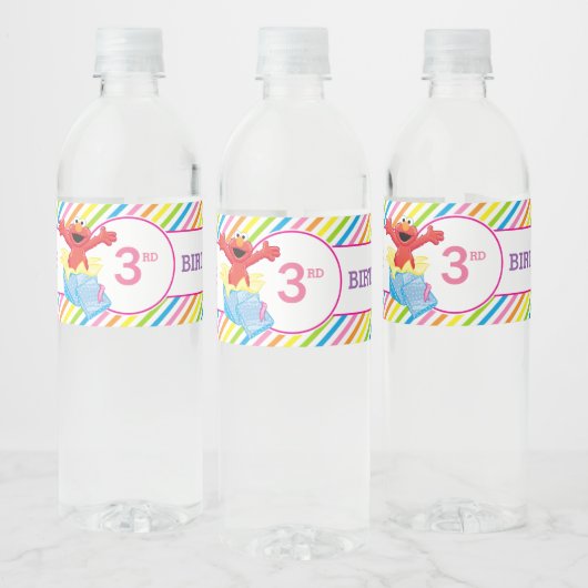 セサミストリート |エルモガールズ誕生日 ペットボトルラベル (ボトル)