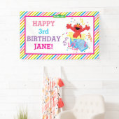 セサミストリート |エルモガールズ誕生日 横断幕 (インサイチュ)