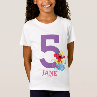 セサミストリート |エルモガールズ5誕生日 Tシャツ