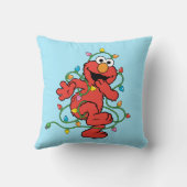 セサミストリート |エルモクリスマスライト クッション (裏面)