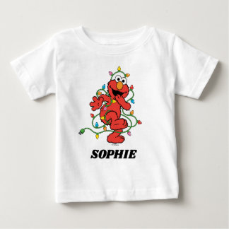 セサミストリート |エルモクリスマスライト ベビーTシャツ