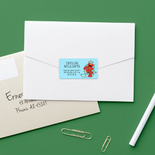 セサミストリート  エルモクリスマスライト ラベル