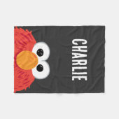 セサミストリート |エルモパーソナライズされたビッグ顔 フリースブランケット (正面(横))