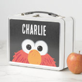 セサミストリート |エルモパーソナライズされたビッグ顔 メタルランチボックス (インサイチュ)