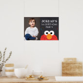 セサミストリート |エルモファースト誕生日シャルボード ポスター (キッチン)