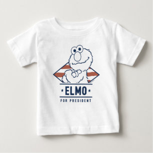セサミストリート エルモ大統領 ベビーTシャツ