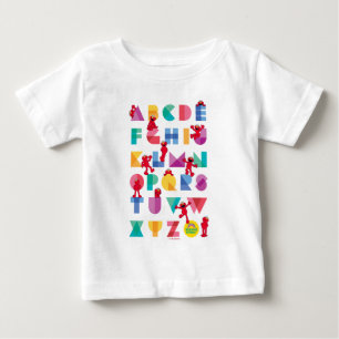 セサミストリート エルモ文字 ベビーTシャツ