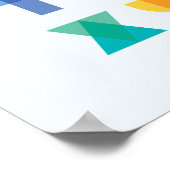 セサミストリート |エルモ文字 ポスター (角)