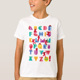 セサミストリート エルモ文字 Tシャツ