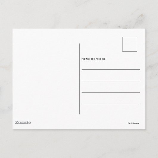 セサミストリート |エルモ誕生日シャルボードサンキュー ポストカード (裏面)