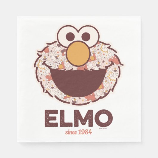 セサミストリート |エルモ1984年以降 スタンダードランチョンナプキン (正面)