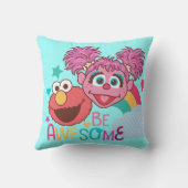 セサミストリート |エルモ&アビー – ビー素晴らし クッション (裏面)