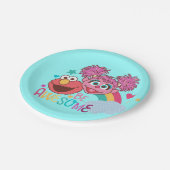 セサミストリート |エルモ&アビー – ビー素晴らし ペーパープレート (アングル)