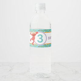 セサミストリート |エルモ – カップケーキ&紙吹雪誕生日 ペットボトルラベル