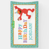 セサミストリート |エルモ – カップケーキ&紙吹雪誕生日 横断幕 (縦)