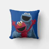 セサミストリート |エルモ&クッキーモンスター クッション (正面)