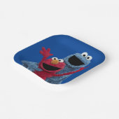 セサミストリート |エルモ&クッキーモンスター ペーパープレート (傾斜あり)