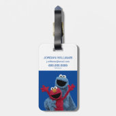 セサミストリート |エルモ&クッキーモンスター ラゲッジタグ (裏面縦)