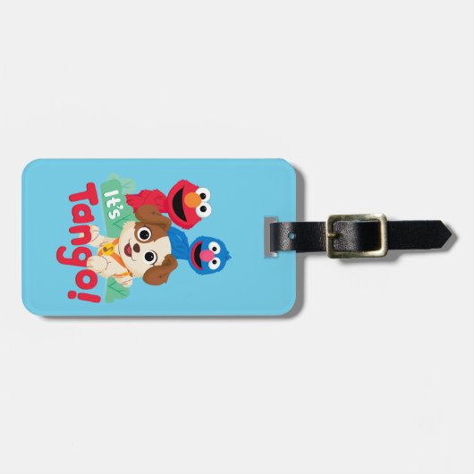 セサミストリート |エルモ&グローバーのタンゴ ラゲッジタグ (正面横)