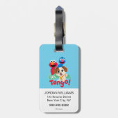 セサミストリート |エルモ&グローバーのタンゴ ラゲッジタグ (裏面縦)