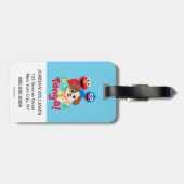 セサミストリート |エルモ&グローバーのタンゴ ラゲッジタグ (裏面横)