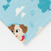 セサミストリート |エルモ&タンゴパターン フリースブランケット (角)