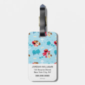 セサミストリート |エルモ&タンゴパターン ラゲッジタグ (裏面縦)