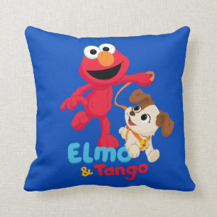 セサミストリート エルモ&タンゴランニング クッション