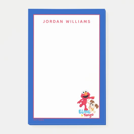 セサミストリート |エルモ&タンゴランニング ポストイット (正面)