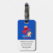 セサミストリート |エルモ&タンゴランニング ラゲッジタグ (裏面縦)