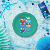 セサミストリート |エルモ・タンゴ・グローバーパークの図 ペーパープレート (パーティー)