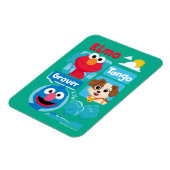 セサミストリート |エルモ・タンゴ・グローバーパークの図 マグネット (左側)