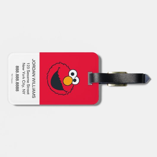 セサミストリート |エルモ – ハハハ! ラゲッジタグ (裏面横)