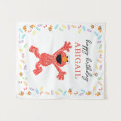 セサミストリート エルモ | バースデー クレヨン タペストリー (正面(横))