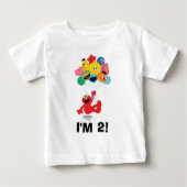 セサミストリート |エルモ&パルズ – 2歳の誕生日 ベビーTシャツ (正面)