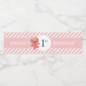 セサミストリート |エルモ – ピンク誕生日ボトルラベル ペットボトルラベル (シングルラベル)