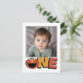 セサミストリート | エルモ - ファースト バースデー サンクス ポ ポストカード (スタンド正面)