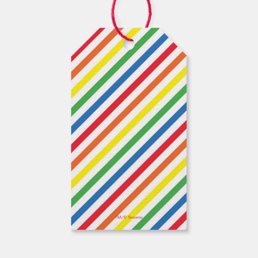 セサミストリート |エルモ – レインボー誕生日ありがとう ギフトタグ (裏面)