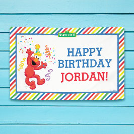 セサミストリート |エルモ – レインボー誕生日バナー 横断幕