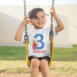 セサミストリート |エルモ – レインボー誕生日 トドラーTシャツ