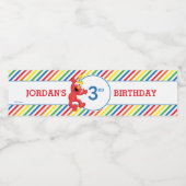 セサミストリート |エルモ – レインボー誕生日 ペットボトルラベル (シングルラベル)