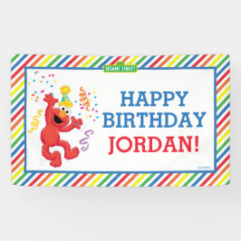 セサミストリート |エルモ – レインボー誕生日 横断幕