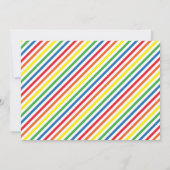 セサミストリート |エルモ – レインボー5誕生日  招待状 (裏面)