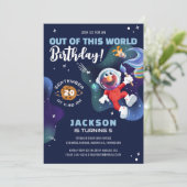 セサミストリート | エルモ - 宇宙でお誕生日パーティー 招待状 (スタンド正面)
