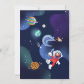 セサミストリート | エルモ - 宇宙でお誕生日パーティー 招待状 (裏面)