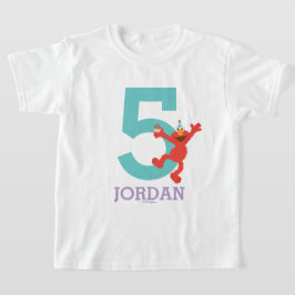 セサミストリート |エルモ – 紙吹雪5誕生日  Tシャツ