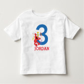 セサミストリート |エルモ – 虹の3番目の誕生日 トドラーTシャツ (正面)