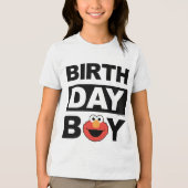 セサミストリート | エルモ - 誕生日の男の子 トライブレンドＴシャツ (正面)